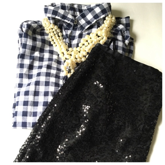 J. Crew Dresses & Skirts - J. Crew Black Sequin Skirt